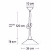 INLIGHT FOTISTIKO OROFIS METALLO/SXOINI LEuKO E27 F36cm 4382